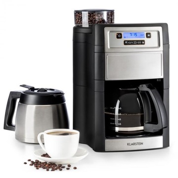 Ekspres przelewowy Klarstein Aromatica II Duo 1,25 l srebrny/szary #2865