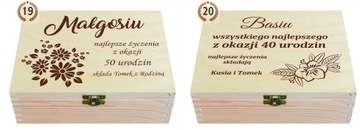 ПОДАРОЧНАЯ КОРОБКА НА 18, 30, 40, 50 ДНЕЙ РОЖДЕНИЯ, ДЕРЕВЯННАЯ ГРАВИРОВКА ИМЕНИ