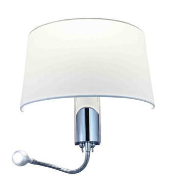 Kinkiet lampa nocna LED abażur do sypialni Vega