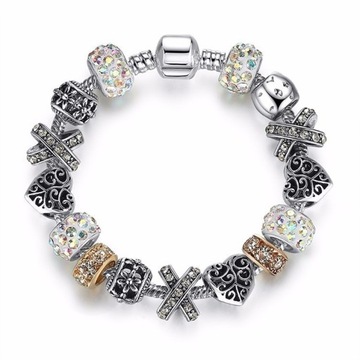 Zestaw beads do bransoletka modułowa PANDORA 15szt