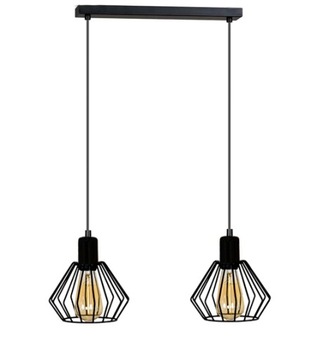 LAMPA SUFITOWA ,ŻYRANDOL DIAMENT CZARNA 001-18