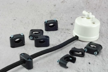 черный держатель кабеля 2,5мм2 1,5мм2 LOFT