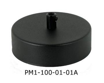 Maskownica Podsufitka do lampy CZARNA 10cm 1 OTWÓR