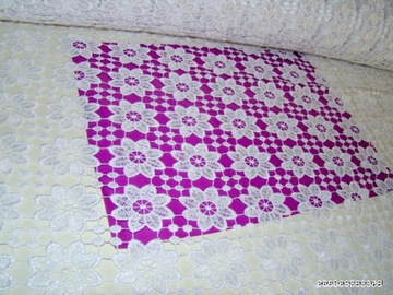 гипюр, скатерть, штора 135 см, БЕЛЫЙ