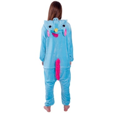 ПИЖАМА С ЕДИНОРОГОМ Кигуруми Синий Единорог Комбинезон-комбинезон XL 175-182 см