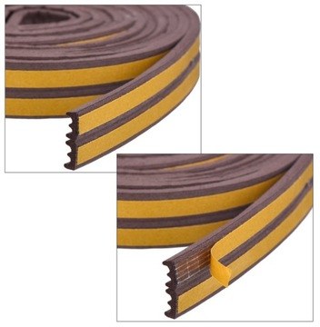 САМОКЛЕЯЩАЯСЯ ПРОКЛАДКА 'E' ДЛЯ ДВЕРЕЙ, ОКОН, ЦВЕТА E