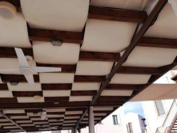 ПОЛОСЫ, БЕСЕДКА, СОЛНЕЧНЫЙ ПАРУС, ВОДОНЕПРОНИЦАЕМЫЕ, ДЛЯ ПЕРГОЛЫ, Беседки, 0,7х5м