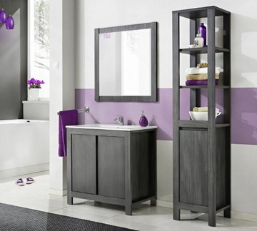 ZESTAW MEBLI ŁAZIENKOWYCH CLASSIC GRAFIT 60 CM