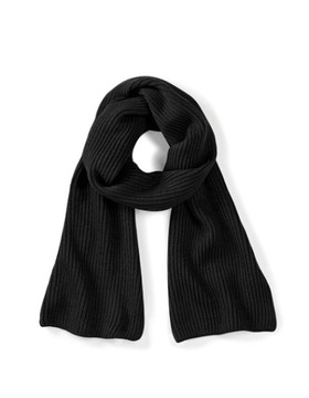 MIĘKKI SZALIK KLASYCZNY SZAL ELEGANCKI CZARNY