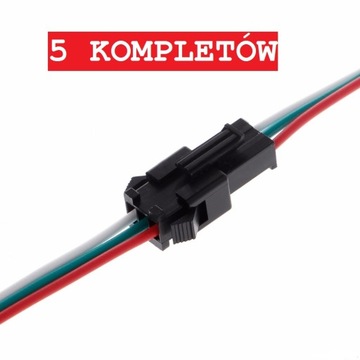3PIN JST WTYCZKA ZŁĄCZE LED RGB WS2812B-5KPL