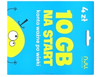 Starter NJU mobile 4 zł + 10 GB