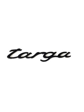 EMBLEMAT ZNACZEK NAPIS PORSCHE TARGA czarny