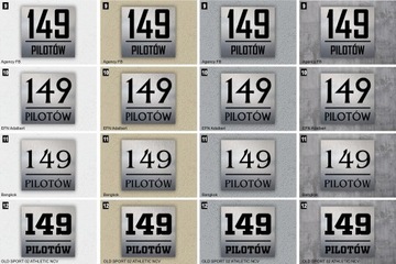 Numer na dom Tabliczka adresowa ALUMINIUM 25x25