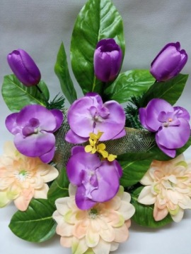 Цветы на могилу STROIK искусственная композиция MISCELLANEOUS