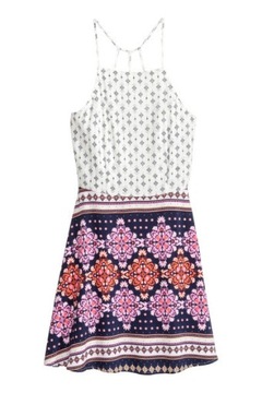 H&M krótka letnia etniczna sukienka 38