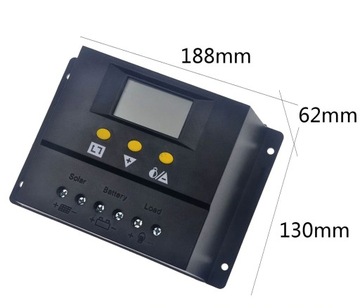 Контроллер солнечного контроллера 80A 12V/24V PWM LCD PV