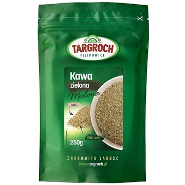 Kawa mielona zielona 250g zdrowy napój Targroch