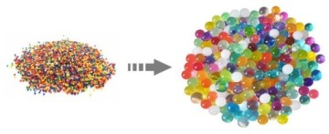 УКРАШЕНИЕ ВАЗЫ ЦВЕТЫ ИРРИГЕР ГЕЛЕВЫЕ ШАРИКИ