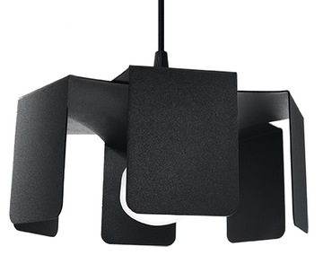 Oprawa Sufitowa Lampa Wisząca TULIP Czarna SOLLUX