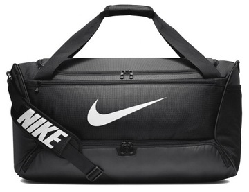 Torba Sportowa Nike Brasilia Academy Sportowa 60L Czarna Podróżna Swoosh