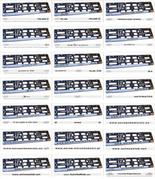 ХРОМИРОВАННАЯ РАМКА НОМЕРНОГО ЗНАКА С РЕКЛАМОЙ