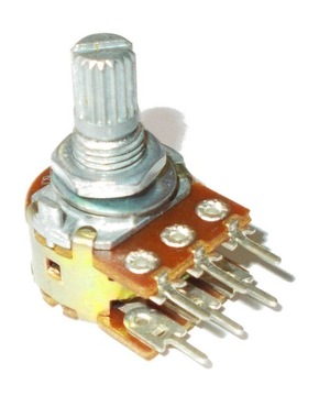 POTENCJOMETR OBROTOWY 2x 20k A20k 5sztuk (3611)