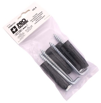 Kołki rozporowe hak prosty 12mm blister 4szt