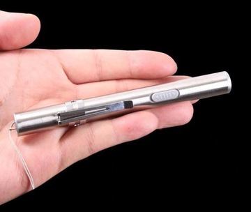 СВЕТОДИОДНЫЙ ФОНАРИК, СТАЛЬ, С ЗАРЯЖКОЙ USB