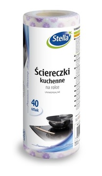 STELLA ŚCIERECZKI KUCHENNE NA ROLCE UNIWERSALNE 40sztuk