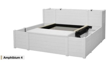 Модульная клумба, пруд