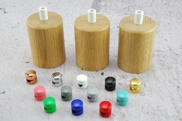 чехол на патрон е27, дуб паук LOFT