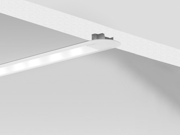 Заглушка для профиля LED Micro-K, белая, с отверстием Kluś