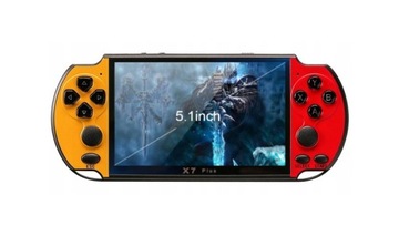 KONSOLA X7 PLUS 8GB MP5 MP4 MP3 GryBajki ŻÓŁT-CZER