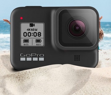 Комплект 2 в 1 СТЕКЛЯННАЯ крышка для ЖК-экрана + объектив для GoPro HERO 8 Black