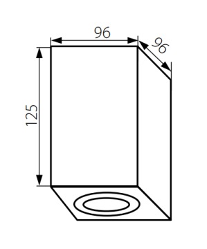 накладной галогенный светильник подвижный SPOT для светодиодов