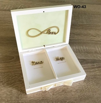 Pudełko na obrączki koperty wieszaki księga gości