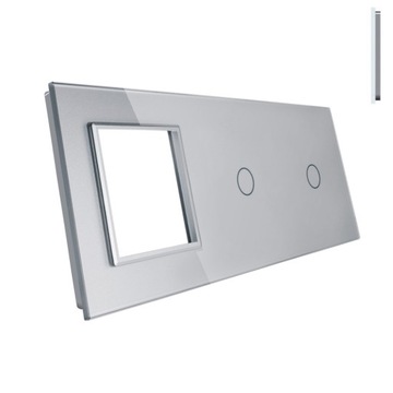 LIVOLO PANEL 3 MODUŁY 1+1+G DO WŁĄCZNIK I GNIAZD S