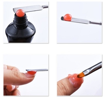 НАБОР ВЕРХНЕЙ ФОРМЫ ЗАЖИМЫ АКРИЛОВАЯ ГЕЛЬ-КИСТОЧКА