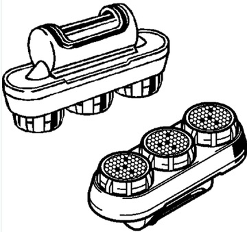 Аэратор с металлической вставкой Multiplex Rotaplex
