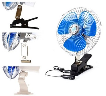 WIATRAK WENTYLATOR SAMOCHODOWY OBROTOWY 12V 8''