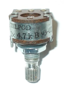 POTENCJOMETR TELPOD PRP162G 2x 4,7k B 16 10sztuk