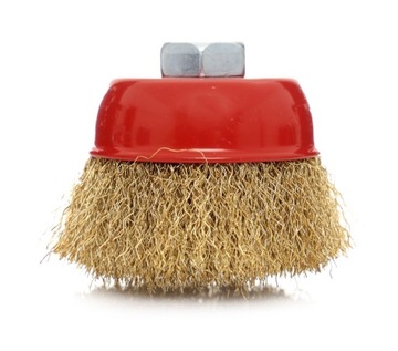 ПРОВОЛОЧНАЯ ЩЕТКА 75 мм M14, ЛАТУННАЯ ПЕРЕДНЯЯ ЧАСТЬ