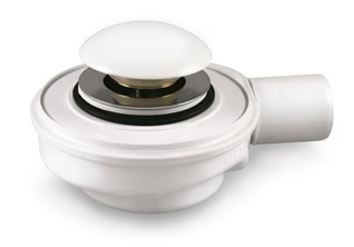 Syfon klik klak fi 50 korek ceramiczny biały