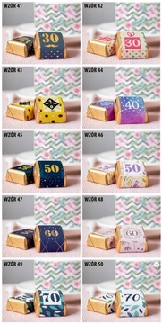 10 шт ФОТО Шоколадные конфеты Спасибо на День Рождения