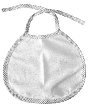 Нагрудник махровый на клеёнке, завязан. СМЕШИВАНИЕ