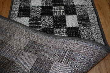 RUNNER BCF клетчатый серый черный STRONG NEW 100см