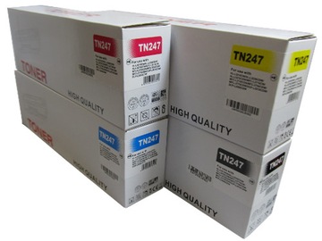 Wysokowydajny Komplet 4x Toner do Brother TN-247, DCP-L3510CDW DCP-L3550CDW