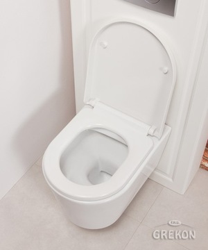 Унитаз ELEGANCE белый + сиденье с плавным закрыванием