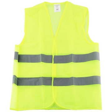 KAMIZELKA ODBLASKOWA DROGOWA OSTRZEGAWCZA ŻÓŁTA