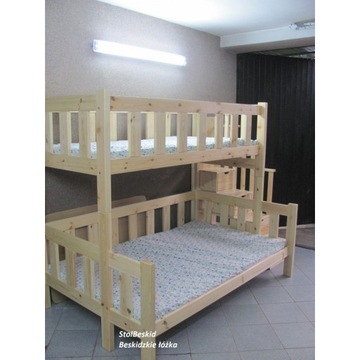 ЯРУСНАЯ КРОВАТЬ ДЛЯ 3 ЧЕЛОВЕК С ЛЕСТНИЦЕЙ